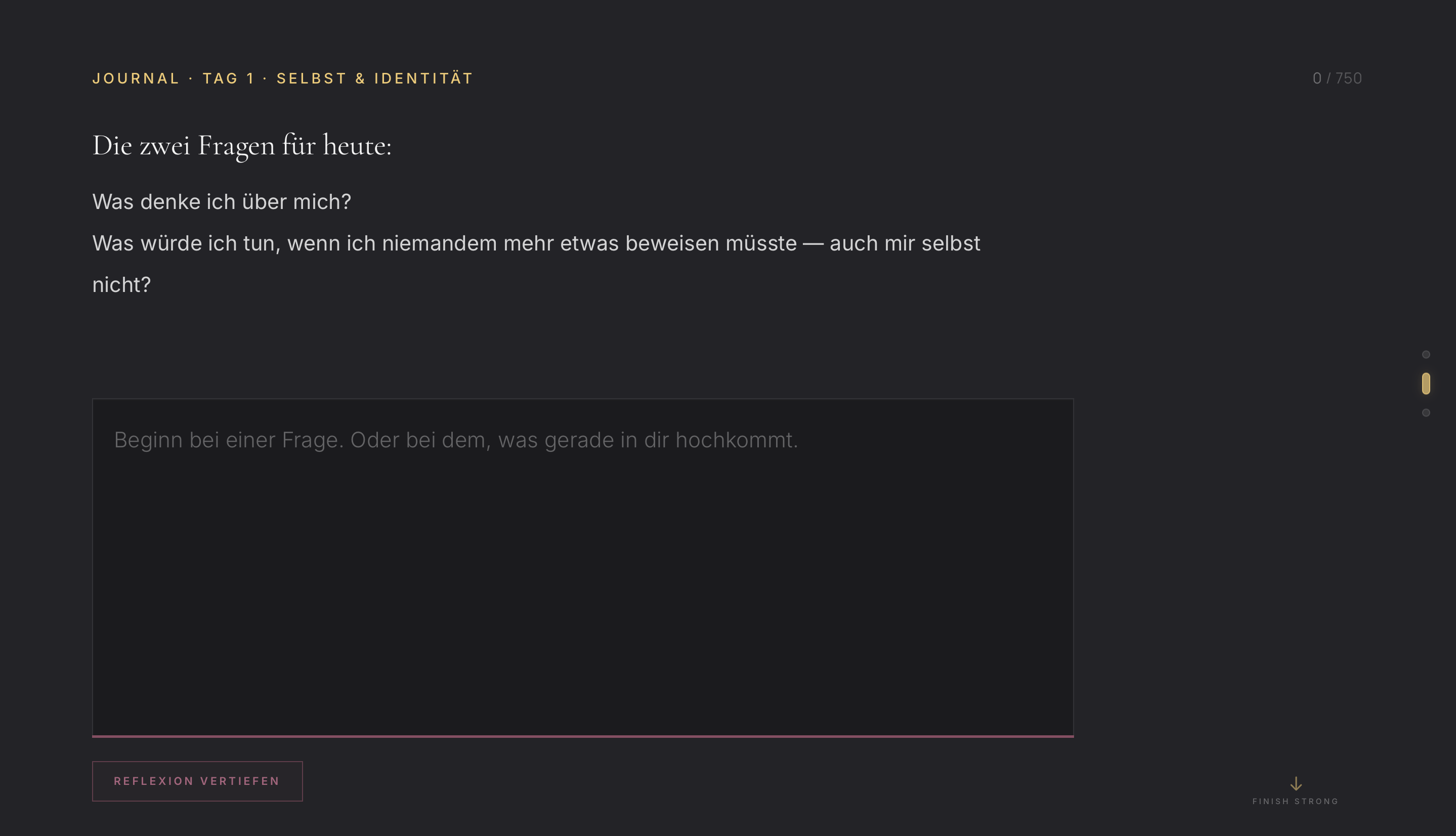 91Days — Journalfragen des Tages